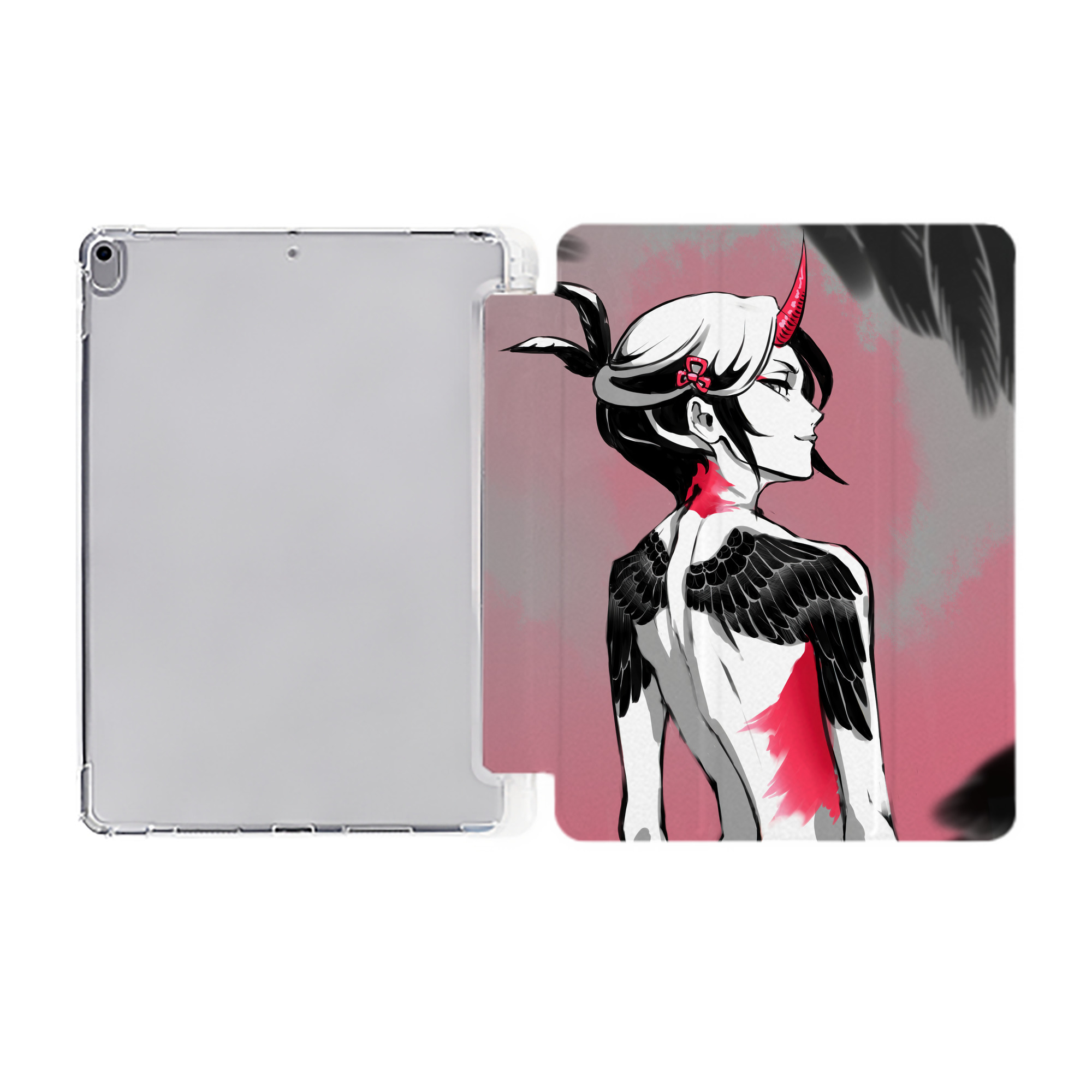 （画像用） ブリーチ BLEACH IPad ケース ペン収納付き 三つ折りスタンド PUレザー×シリコン 対応機種9.5/10.5/10.9インチ